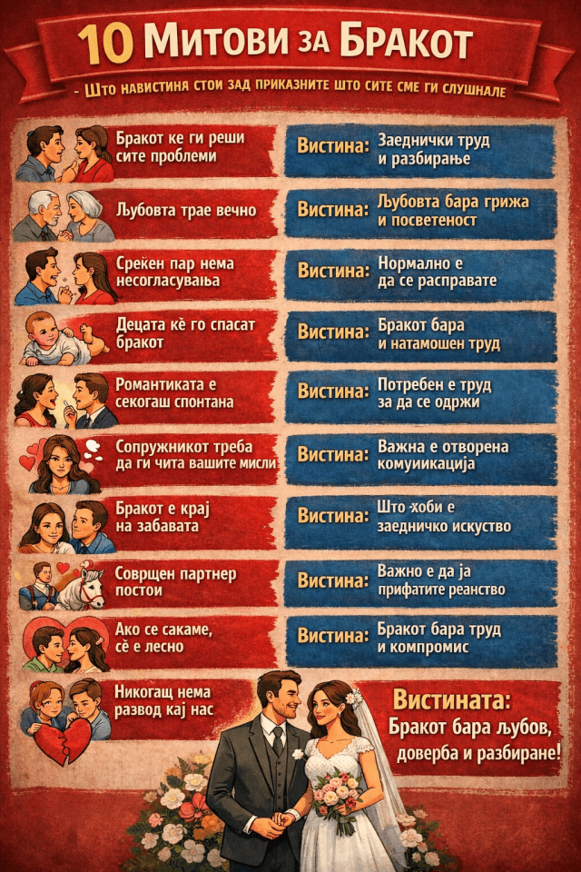 10 митови за бракот