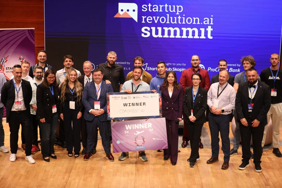 Стартап основачи и инвеститори на Startup Revolution AI Summit 2026 во Скопје
