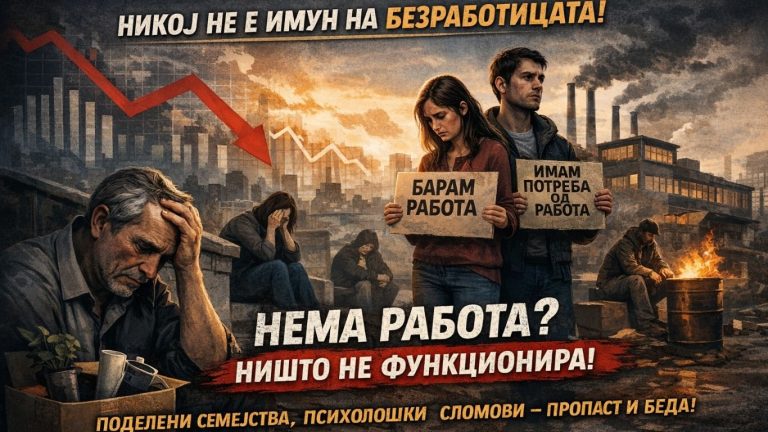 Безработица / Невработеност - тивката сенка на секое општество