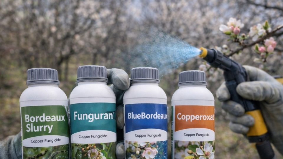 Copper fungicides and orchard blossoms