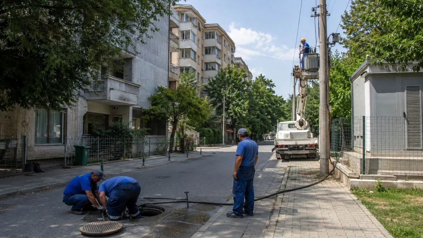 Интервенција на водоводната и електричната мрежа во Скопје