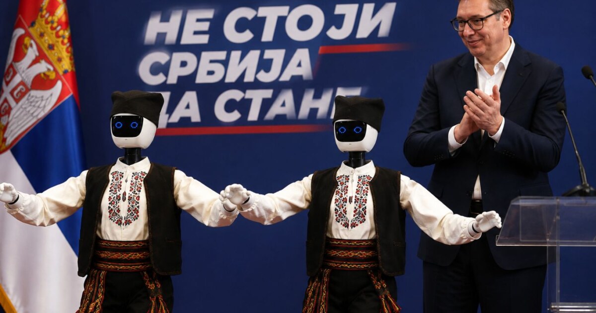 Кога машината ќе заигра оро, прашањето не е само дали е смешно - туку кој ја режира иднината што ни се прикажува.