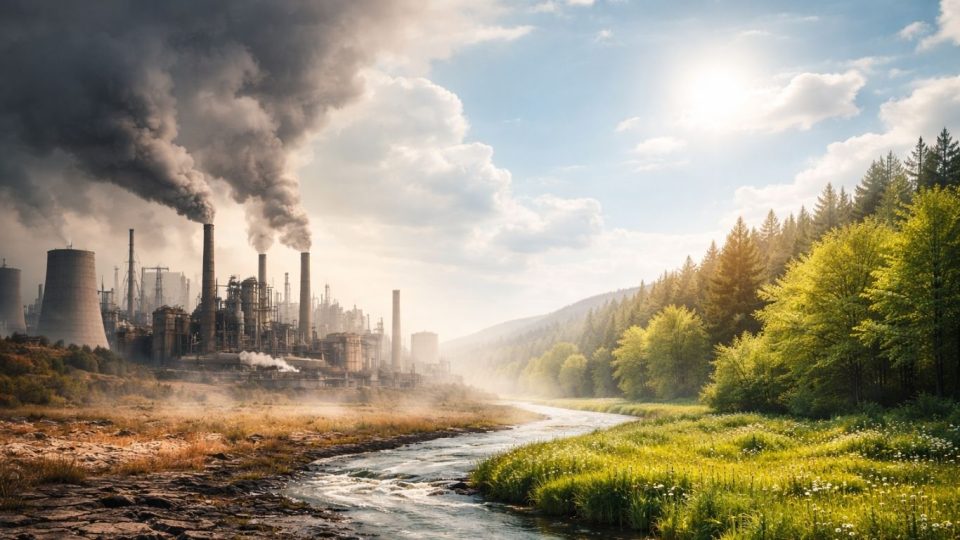 Еколошка перспектива на глобалното затоплување и индустриското влијание