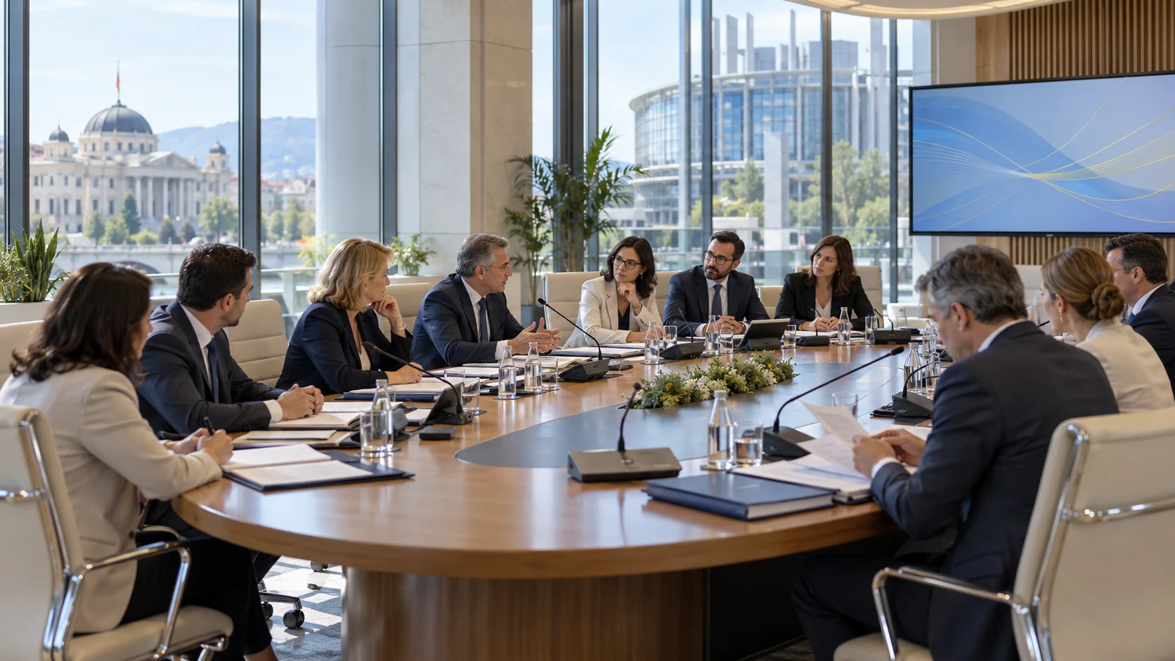Реформите, владеењето на правото, транспарентноста, јавната администрација и европскиот пристапен процес се во центарот на разговорите меѓу македонските пратеници и европратениците.