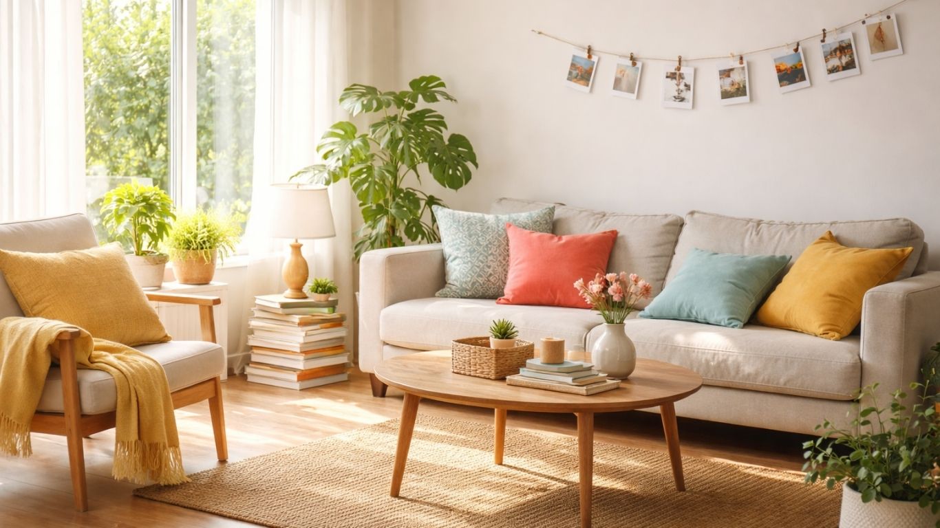 концептуално уреден светол дом со бои, светлина и детали