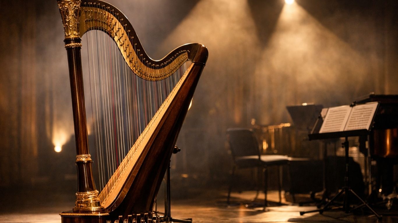 Харфа - инструмент што зборува пред да засвири