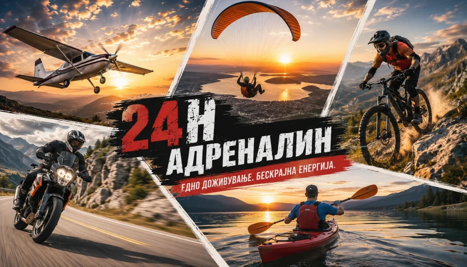 Утре започнува „24 часа адреналин“ - Македонија од небо до вода