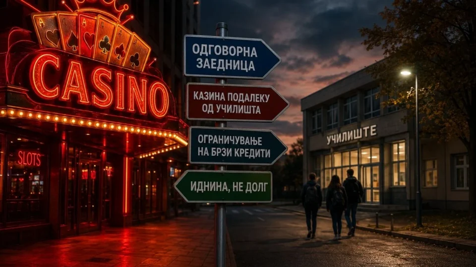 Казината подалеку од училиштата, рекламите под контрола, брзите кредити следни на листата.