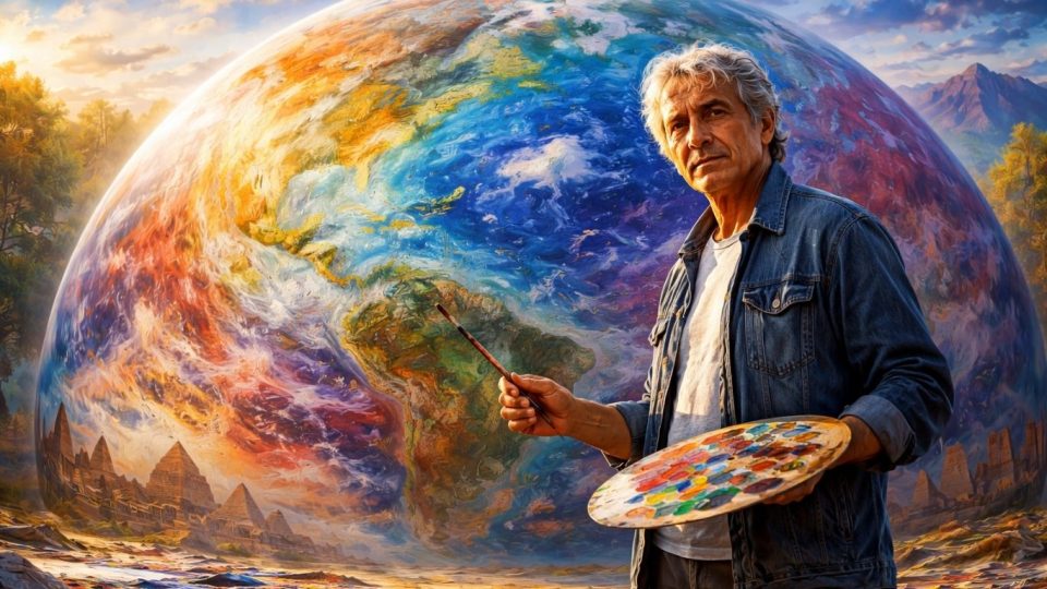 Концептуална визуелизација на уметничкиот проект Планетариум на Киро Урдин