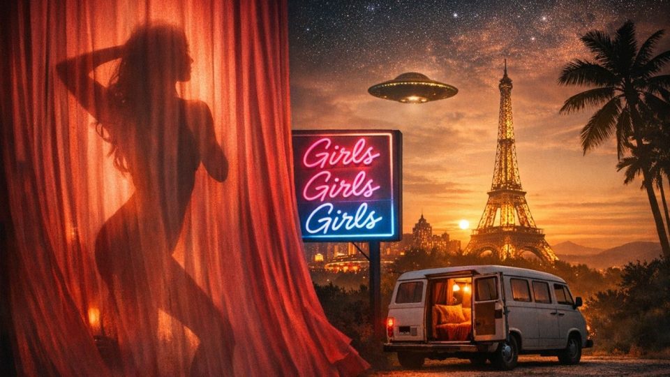 Концептуална илустрација на глобалната секс-индустрија и нејзините контрадикции