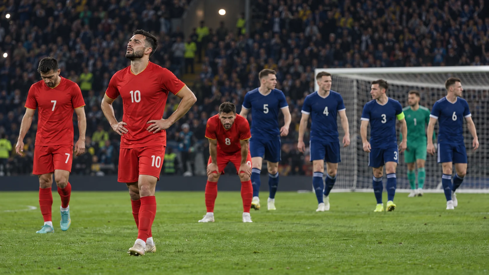 Шкотска со 2:0 си замина од Скопје, а кризата на репрезентацијата веќе не се гледа само на семафорот.