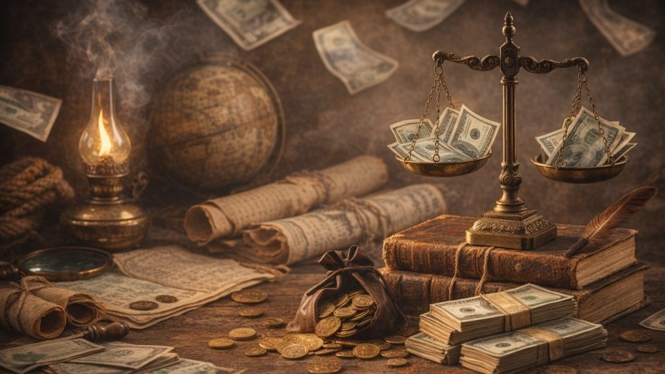 Симболична уредничка сцена за пари, односите меѓу луѓето и цената на карактерот