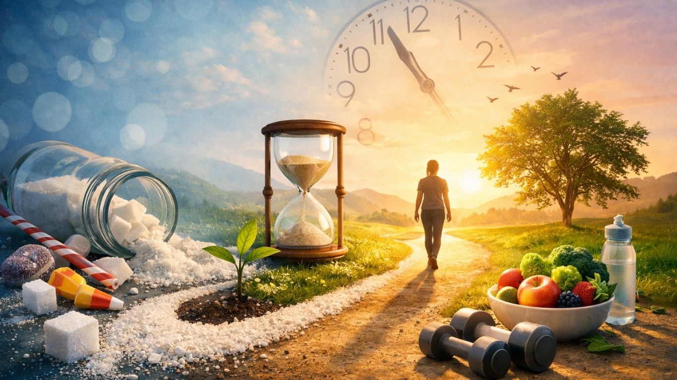 Подолг живот без шеќер