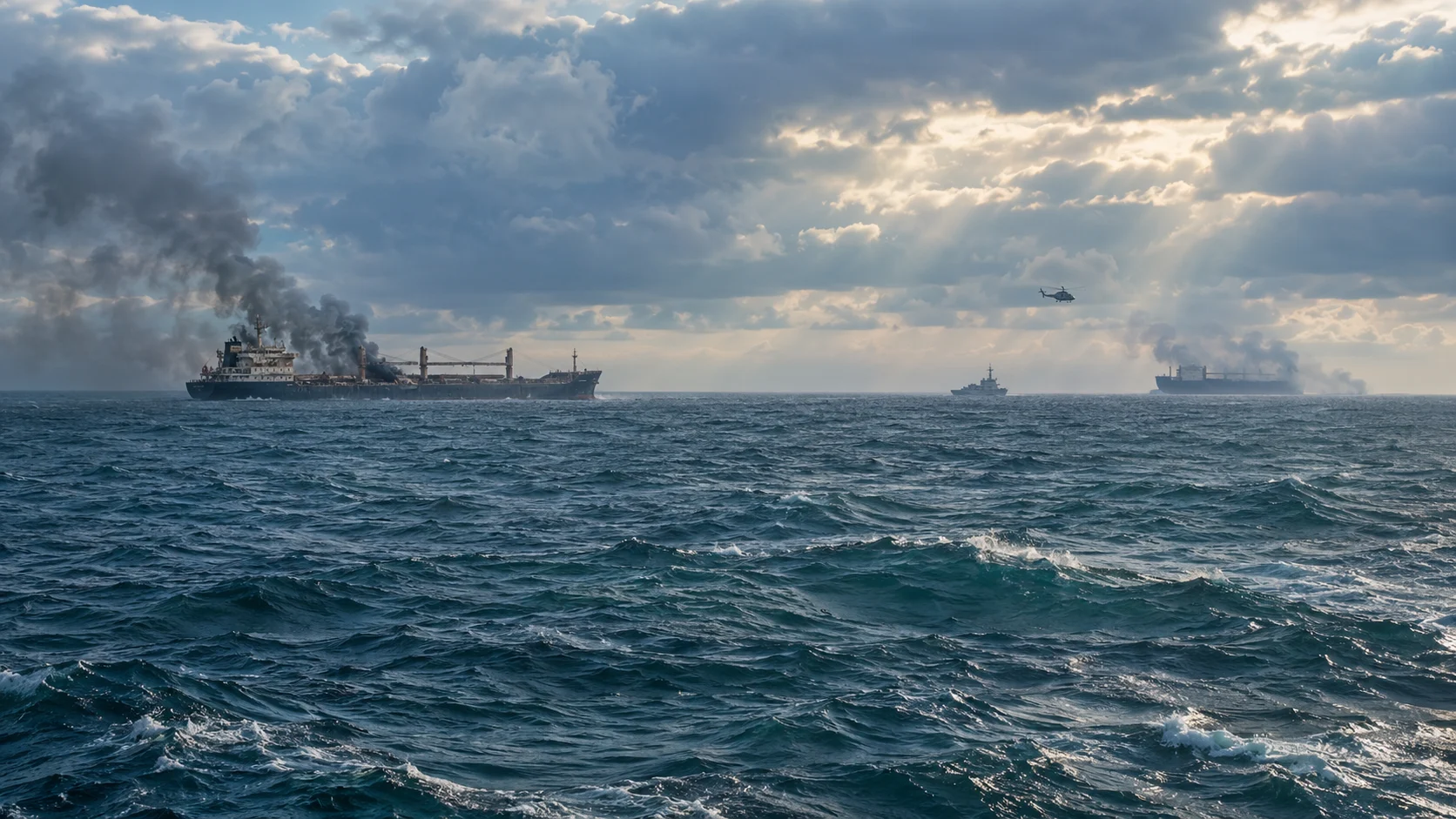 Трговски бродови и спасувачка операција во Црното Море