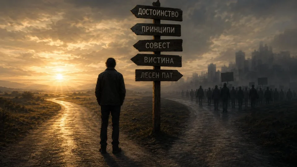 Ставот е онаа тивка граница што човек ја поставува пред себе, пред другите и пред времето во кое живее.