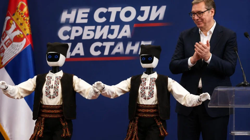 Кога машината ќе заигра оро, прашањето не е само дали е смешно - туку кој ја режира иднината што ни се прикажува.