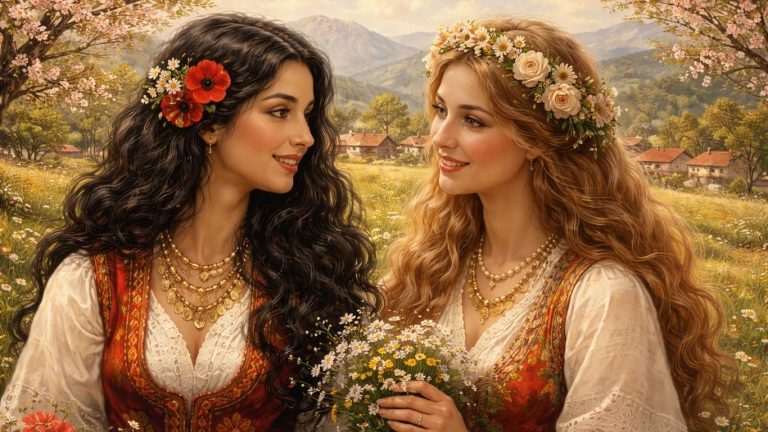 За Донка убавица, девојче црнооко и бела Румена