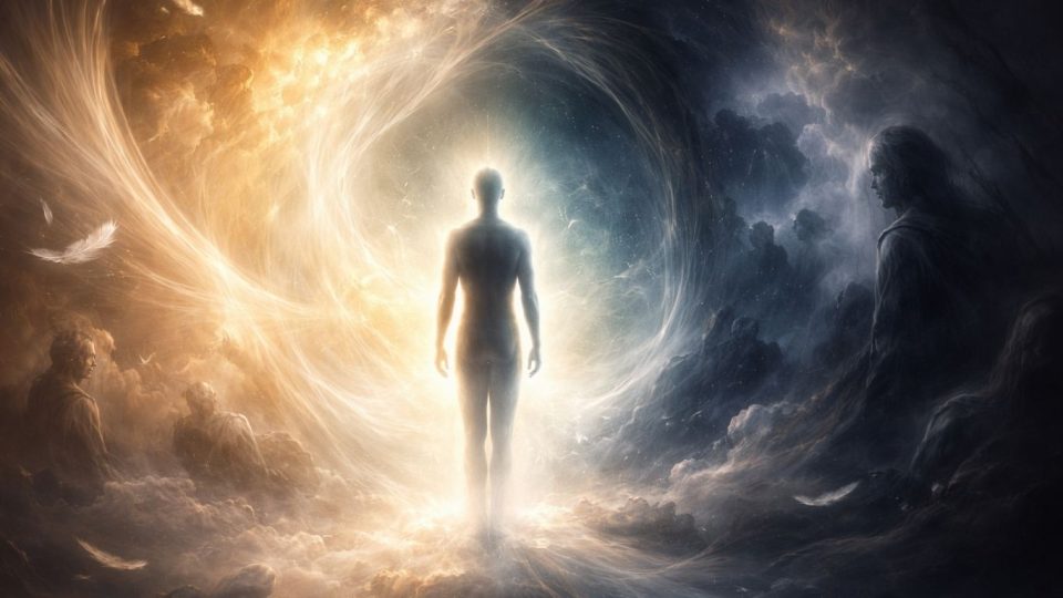 Симболична визуелна претстава на односот меѓу душата, духот и човечката свест