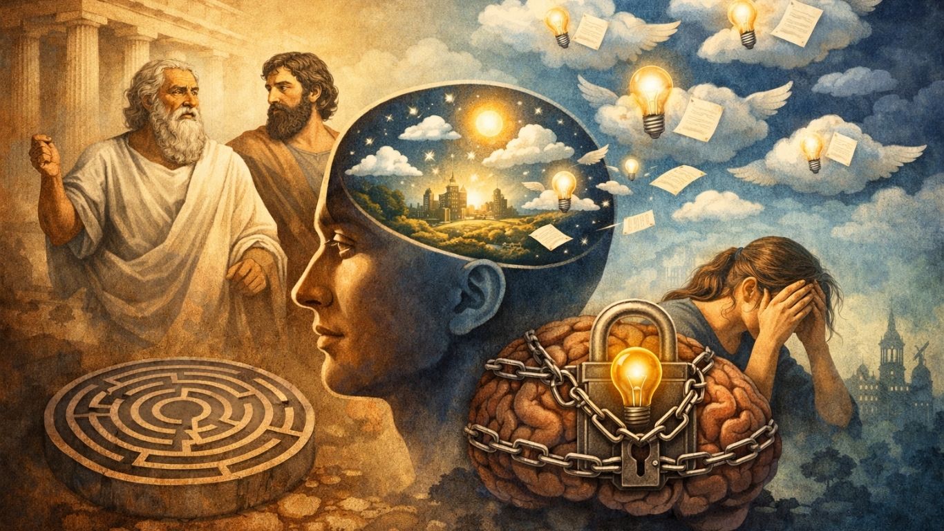 За светот на идеите, бегањето на идејата, фиксната идеја и идејноста