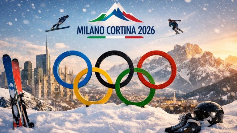 Концептуална слика инспирирана од Зимските олимписки игри 2026 во Италија